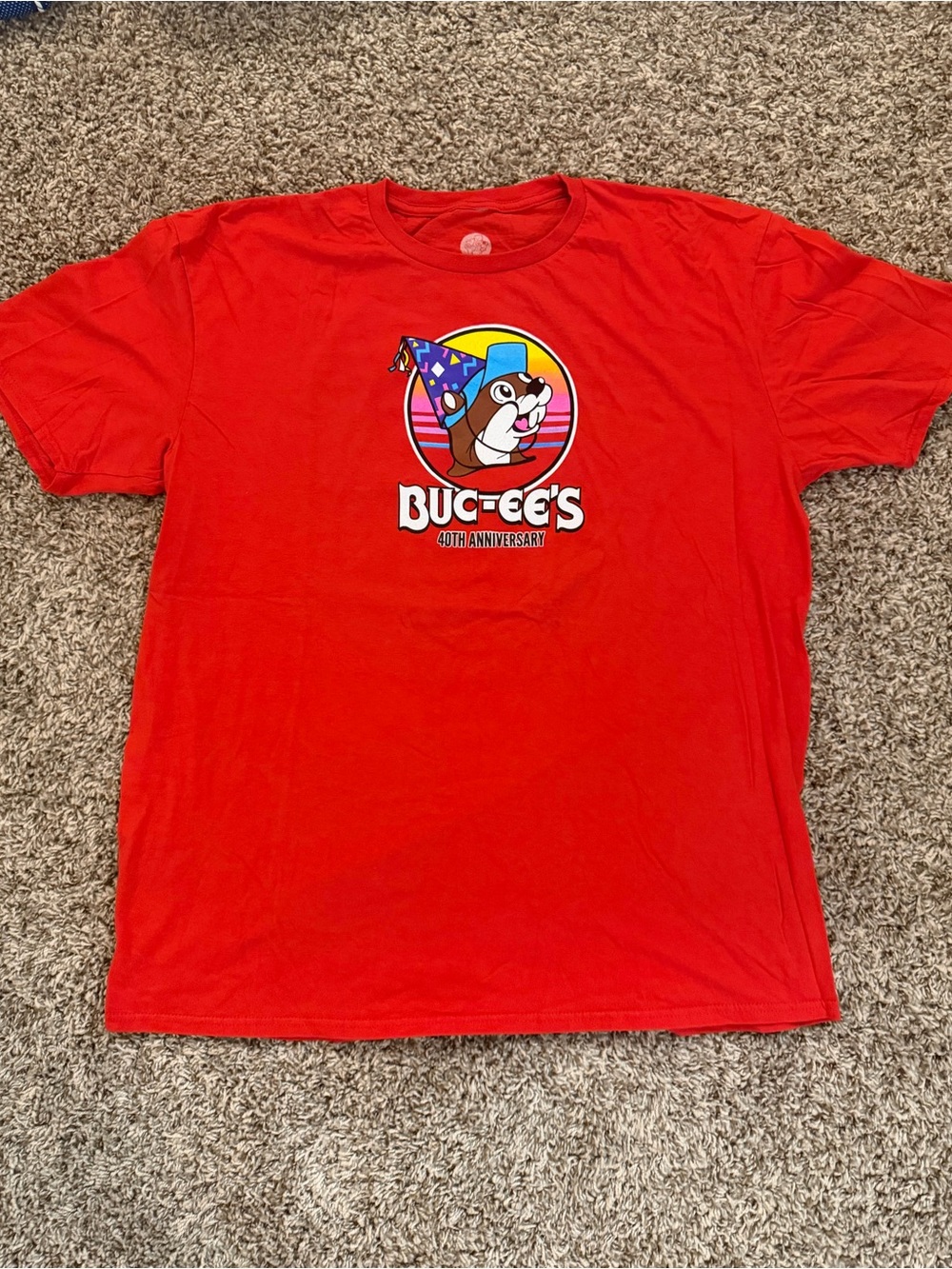 BUCEES Red Graphic Logo T-Shirt - 40th Anniversary